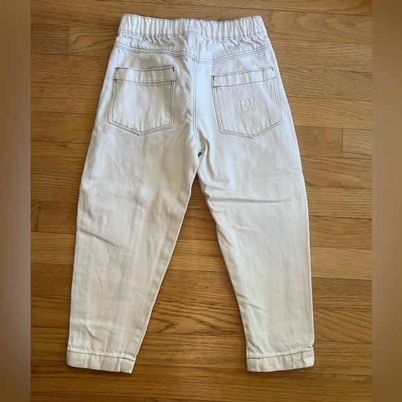 Banana Republic Baby Barrel Leg Utility Jean- Ecru, 4T - Picture 5 of 10